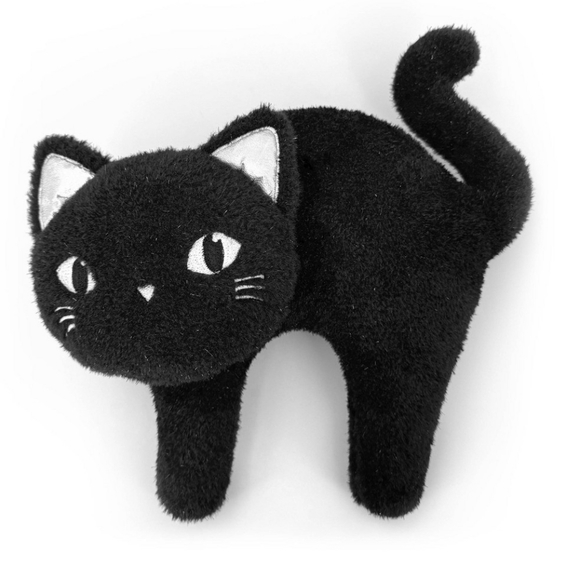 Target Dollar Spot Black Cat Pillow Bullseye Halloween Plush - Picture 1 of 13